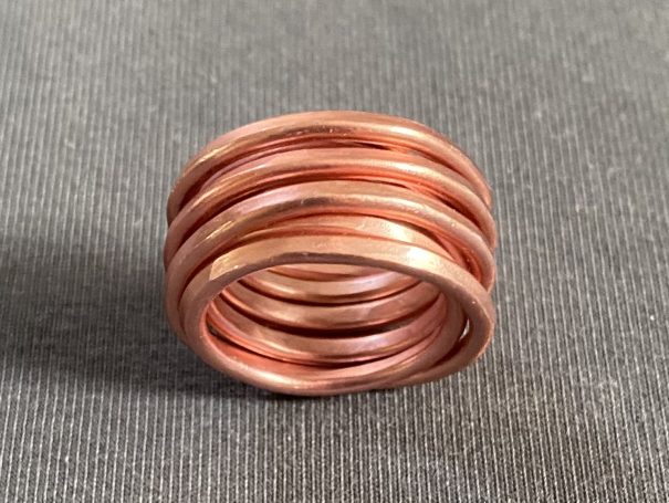 Ring Kreislauf Kupfer Rose